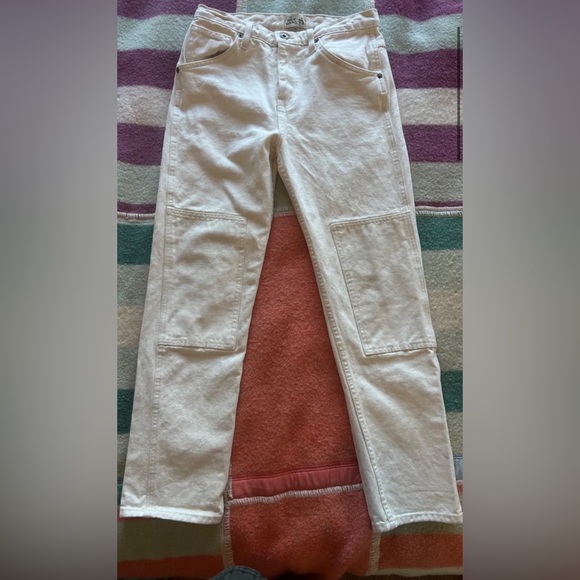 Hey Gang size 26 panel off white utility pants - Picture 4 of 5